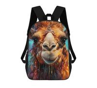 sinyumoney Camel with Fiery Mane Mochilas Escolares Impresas En 3D, Mochila Escolar Informal Para Niños, Mochila Escolar De Moda Para Estudiantes De Secundaria 17inch