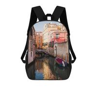 sinyumoney Canal at Sunset in Venice Mochila Escolar Infantil Impresa En 3D Mochila De Viaje De Alta Capacidad Bolsas Para Libros Mochila Infantil 17inch