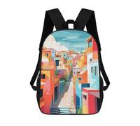 sinyumoney Cancun Mexico Mochila Escolar Infantil Impresa En 3D Para Niños, Mochila De Viaje De Alta Capacidad, Bolsas Para Libros, Mochila Escolar Infantil 17inch