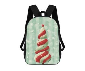 sinyumoney Candy Cane Christmas Tree Mochila Escolar/de Negocios Resistente Para Portátil Para Niños/niñas/adolescentes 17inch
