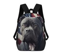 sinyumoney Cane Corso America USA Mochilas Impresas En 3D Para Niños, Mochila Escolar, Mochila Informal Para Exteriores, Mochila Informal De Moda Para Niños, Lindas Bolsas De Viaje 17inch