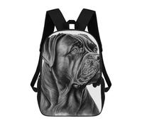 sinyumoney Cane Corso Drawing Mochila Escolar Infantil Impresa En 3D, Mochila Informal De Moda Para Niños, Mochila De Viaje De Alta Capacidad Para Libros Para Niños 17inch