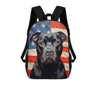 sinyumoney Cane Corso Flag Mochila Escolar Infantil De 17 Pulgadas, Impresa En 3D, Estilo Casual, Para Niños, Ideal Para Viajes, Como Mochila Escolar O Para Llevar Libros.
