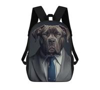 sinyumoney Cane Corso Suit Mochila, Mochila Escolar Impresa En 3D, Bolsa Para El Almuerzo Escolar, Mochila De Viaje, Mochila Para Amigos, Mochila Escolar Para Niñas Y Niños 17inch