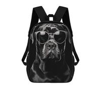 sinyumoney Cane Corso Sunglasses Mochila Escolar Infantil Impresa En 3D, Mochila Informal De Moda Para Niños, Mochila De Viaje De Alta Capacidad Para Libros Para Niños 17inch