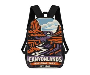 sinyumoney Canyonlands National Park Vintage Poster Mochilas Escolares Y De Negocios, Bolso Resistente Para Portátil Para Hombres/mujeres 17inch