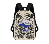 sinyumoney Cape Hatteras, North Carolina Art Print Mochila Escolar, De Negocios, Para Portátil, Unisex, Informal, Para Niñas, Niños Y Adolescentes 17inch