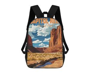 sinyumoney Capitol Reef National Park Mochila Escolar Mochilas Escolares Para Niñas Y Niños Mochila Con Bolsillo Mochila Escolar De Moda Para Niños 17inch