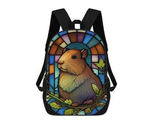 sinyumoney Capybara Gift Capibara Mochilas Infantiles Impresas En 3D, Mochilas De Moda Informales, Mochilas De Viaje Bonitas, Mochilas Informales Para Exteriores Para Niños Y Niñas 17inch