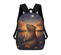 sinyumoney Capybara in Starry Field Mochila De Viaje Para La Universidad, Mochilas Para Adolescentes, Chicas, Chicos, Mujeres Y Hombres 17inch