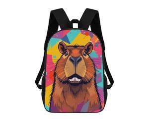 sinyumoney Capybara Portrait Mochila Escolar Ligera Para Aeropuerto, Estudiantes Universitarios, Mochila Para Hombres, Mujeres Y Adolescentes 17inch