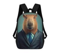 sinyumoney Capybara Suit Mochila Ligera Para La Escuela, Mochila Escolar, Mochila Para La Universidad Para Niñas Y Adolescentes 17inch
