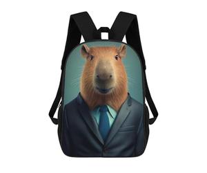 sinyumoney Capybara Suit Mochila Ligera Para La Escuela, Mochila Escolar, Mochila Para La Universidad Para Niñas Y Adolescentes 17inch
