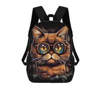 sinyumoney Cartoon Style of Cat Mochilas Para Niños Y Estudiantes, Mochilas Escolares Impresas En 3D, Mochilas Para Estudiantes De Primaria Y Secundaria Para Niños Y Niñas 17inch