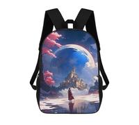 sinyumoney Castle Fantasy Mochila Escolar Resistente Al Agua, Mochila De Viaje, Bolsa Para Computadora Para La Escuela/trabajo/viajes 17inch