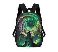 sinyumoney Castle in The Cosmic Spiral Mochilas Mochilas Infantiles Mochila Escolar Mochila Escolar Infantil Impresa En 3D Mochilas De Viaje De Moda Para Niños De Primaria Y Secundaria 17inch