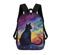 sinyumoney Cat And The Sky Mochila Escolar Mochilas Escolares Para Niñas Y Niños Mochila Con Bolsillo Mochila Escolar De Moda Mochila Infantil 17inch