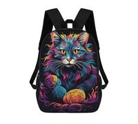sinyumoney Cat And Wool Mochila Escolar Para Niñas Mochila Impermeable Mochila Informal De Día Mochila Ligera Para Niño Y Niña Mochila Escolar 17inch