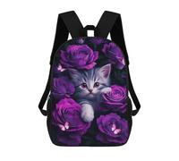 sinyumoney Cat Animal 17inch Mochilas Escolares Impresas En 3D, Mochilas Escolares De Moda Para Niños De Primaria Y Secundaria