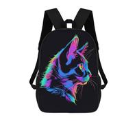 sinyumoney Cat Animal Neon Pet Friend Mochilas Escolares Para El Trabajo, Negocios, Universidad, Escuela Para Adolescentes, Chicas, Chicos, Mujeres Y Hombres 17inch