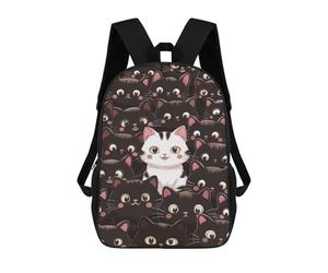 sinyumoney Cat Animals Mochila Escolar Para Computadora Para La Escuela/trabajo/viajes Para Niñas, Adolescentes 17inch