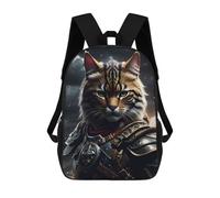 sinyumoney Cat Armor Angry Mochila Escolar Resistente Al Agua - Perfecta Para Viajes, Trabajo Y Uso Diario 17inch