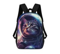 sinyumoney Cat Astronaut Cyberwave Mochila Escolar Resistente Al Agua - Perfecta Para Viajes, Trabajo Y Uso Diario 17inch