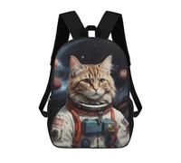 sinyumoney Cat Astronaut in Space Mochila Escolar Resistente Al Agua, Mochila De Viaje, Bolsa Para Computadora Para La Escuela/trabajo/viajes 17inch