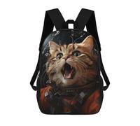 sinyumoney Cat Astronaut Mochila Escolar Resistente Al Agua, Mochila De Viaje, Bolsa Para Computadora Para Niñas, Niños Y Adolescentes 17inch