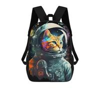 sinyumoney Cat Astronaut Mochila Ligera Informal Para El Día A Día, Mochila Escolar Para El Campus, Actividades Al Aire Libre, Viajes Y Deportes 17inch