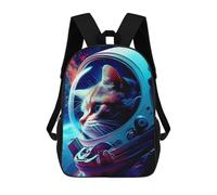 sinyumoney Cat Astronaut Mochilas Escolares Resistentes Al Agua Mochila Escolar De Negocios - Perfecta Para Viajes, Trabajo Y Uso Diario 17inch