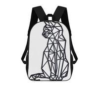 sinyumoney Cat Black And White Mochila Escolar Impresa En 3D Para Niños Mochilas De Viaje De Alta Capacidad Bolsas Para Libros Mochila Escolar Para Niños Mochila 17inch