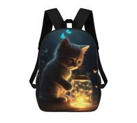 sinyumoney Cat Butterflies And Jar Mochila Ligera Para La Escuela, Mochila Escolar, Mochila Para La Universidad Para Niñas Y Adolescentes 17inch