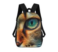 sinyumoney Cat Closeup Face Mochila Escolar Resistente Al Agua, Mochila De Viaje, Bolsa Para Computadora Para La Escuela/trabajo/viajes 17inch