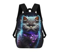 sinyumoney Cat Electric Sparks Dark Mochila Escolar, Mochila Infantil Para Niños Y Adolescentes, Regalos, Mochilas De Día Con Impresión 3D, Mochila Escolar, Mochila Para Libros 17inch