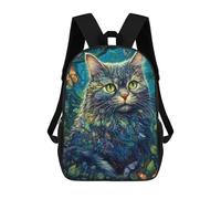 sinyumoney Cat Floral 17inch Mochila Escolar Impresa En 3D Para Niños, Mochila Escolar Informal De Moda, Mochilas De Viaje Para Niños Y Estudiantes.