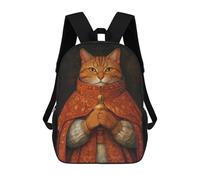 sinyumoney Cat in Royal Robes Mochila Escolar Resistente Al Agua Para Computadora, Ideal Para Campus, Actividades Al Aire Libre, Viajes Y Deportes 17inch