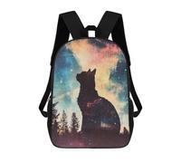 sinyumoney Cat in The Galaxy Mochila Escolar Ligera Para El Colegio, Mochila Escolar De Día, Mochila Para Libros Para La Universidad Para Niñas, Adolescentes 17inch