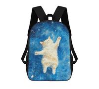 sinyumoney Cat Kitten in Space Mochilas Para Niños Mochila Escolar Mochila Escolar Impresa En 3D Para Niños Estudiantes De Primaria Y Secundaria 17inch