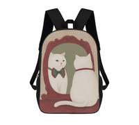 sinyumoney Cat Looking in Mirror with Bowtie Mochila Escolar, Mochila De Viaje, Mochila Universitaria, Mochilas Para El Campus, Actividades Al Aire Libre, Viajes Y Deportes 17inch
