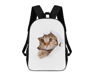 sinyumoney Cat Looking Paper Funny Mochila Escolar Ligera Para El Colegio, Mochila Escolar De Día, Mochila Para Libros Para La Universidad Para Niñas, Adolescentes 17inch