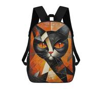 sinyumoney Cat Oil Painting Mochila Escolar Resistente Al Agua, Mochila De Negocios Para Hombres, Mujeres Y Adolescentes 17inch