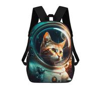 sinyumoney Cat Orange Mochila Escolar Impresa En 3D Para Niños, Mochila Escolar Informal De Moda Para Viajes Para Niños Y Estudiantes 17inch