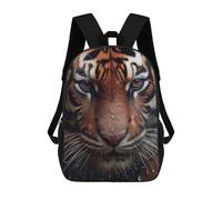 sinyumoney Cat Walking in Grass Mochila Escolar, Mochila Escolar Impreso 3D Mochila Portátil Para Niños Y Niñas Para Niños/Estudiantes/Adultos, Closeup de tigre mojado, 17"