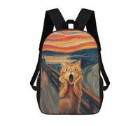 sinyumoney Cat's Emotional Journey -1 Mochila Escolar De 17 Pulgadas Para Adolescentes, Con Estampado 3D, Ajustable Y Con Bolsillos, Ideal Para Niños, Niñas Y Estudiantes.