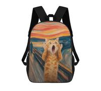sinyumoney Cat's Emotional Journey -2 Mochila Escolar Impresa En 3D 17inch Mochilas De Moda Para Niños, Mochilas Escolares Para Niños De Primaria Y Secundaria