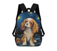 sinyumoney Cavalier Charles Spaniel Mochila Escolar Mochilas Escolares Para Niñas Y Niños Mochila Con Bolsillo Mochila Escolar De Moda Mochila Infantil 17inch