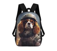 sinyumoney Cavalier Dog Soldier Mochila Escolar Infantil De 17 Pulgadas Con Estampado 3D De Películas De Anime Para Niños, Mochila De Viaje, Mochila Escolar Infantil