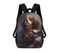 sinyumoney Cavalier Dog Viking Mochila Escolar, De Viaje, Universitaria, Para El Campus, Para Actividades Al Aire Libre Y Deportes 17inch