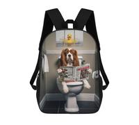 sinyumoney Cavalier King Charles Mochila Escolar Infantil Impresa En 3D Para Niños, Mochilas De Viaje De Alta Capacidad, Bolsas Para Libros, Mochila Escolar Infantil 17inch